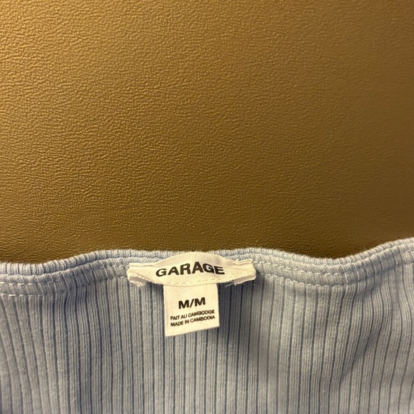 Garage Light Blue Ribbed Tank - Picture 2 of 3